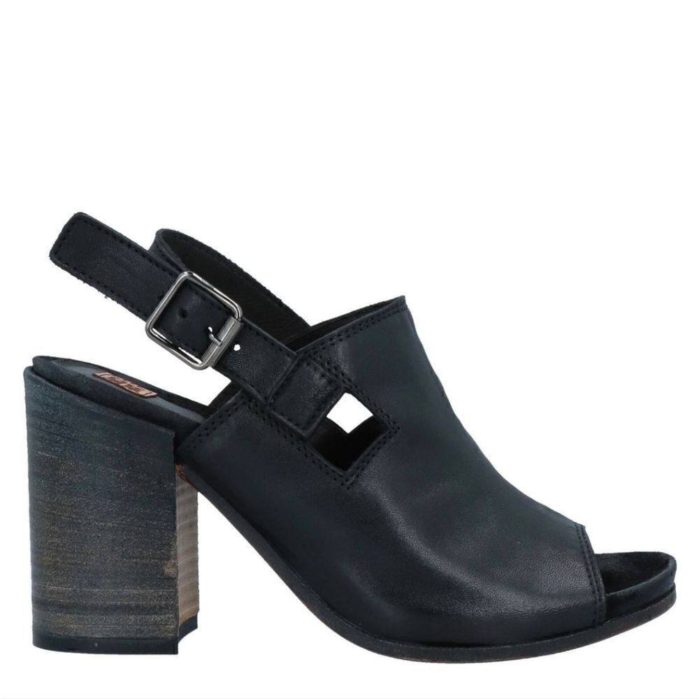 MOMA Heels Distressed Sandals Shoes Black 9 M New